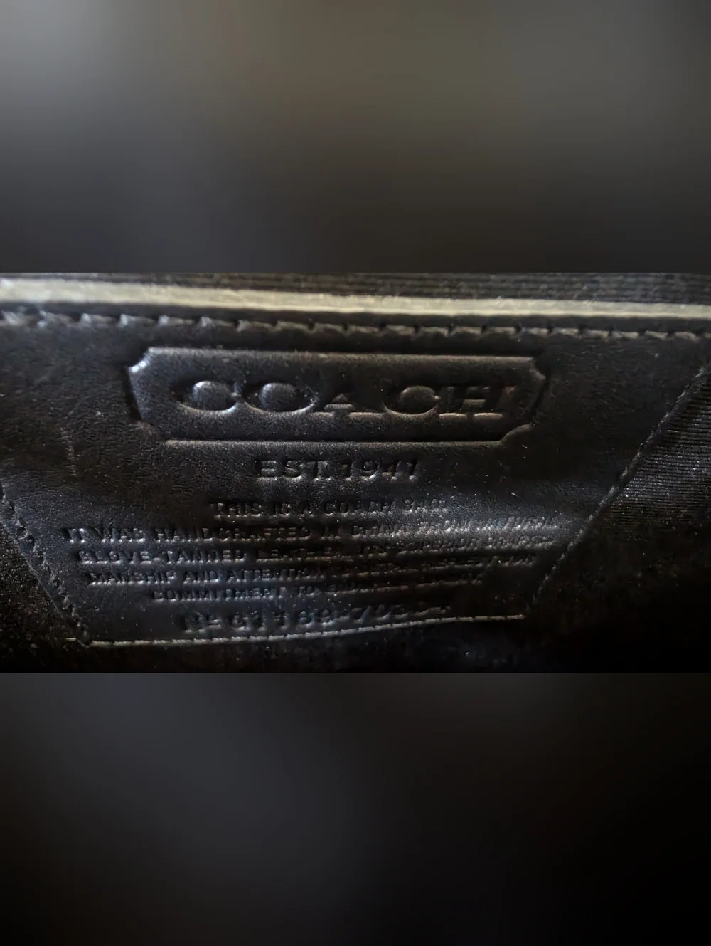 Coach Black Leather Men’s Briefcase Bag
